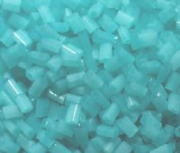 50g 5x4x2mm Milky Turquoise Tile Beads